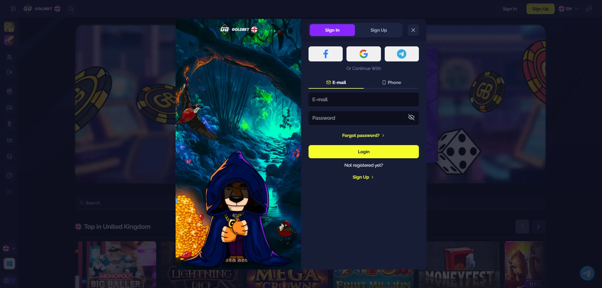 Goldbet Casino login page Bangladesh &mdash; goldbet com login guide