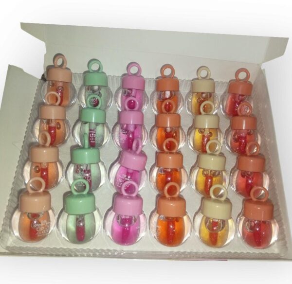 Mini Lip Oil Gloss Set – 24 Shades Hydrating & Glossy Formula (Assorted Colors)